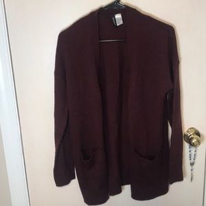 Burgundy Cardigan